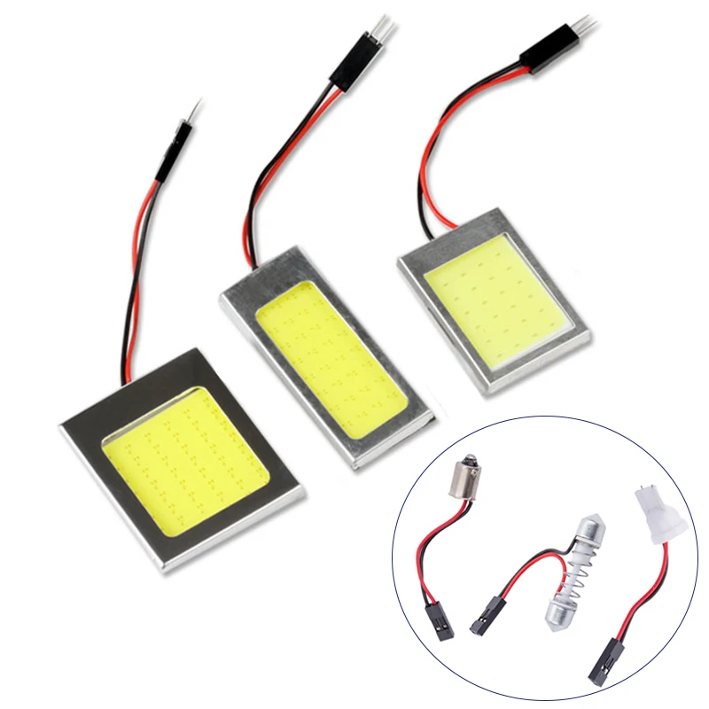 10PCS/Lot Car COB Festoon Light T10 C5W W5W BA9S Adapters 16 24 36 SMD 12v Interior Reading Light Reading Light Dome Lamp
10PCS/Lot Car COB Festoon Light T10 C5W W5W BA9S Adapters 16 24 36 SMD 12v Interior Reading Light Reading Light Dome Lamp