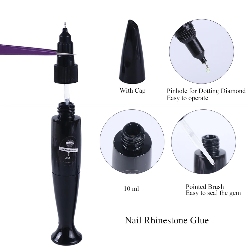 nail glue rhinstone