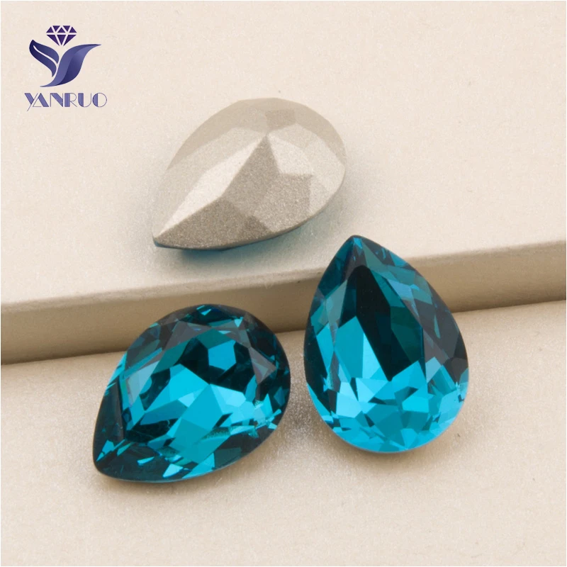 YANRUO #4320 All Sizes Blue Zircon Drop Fancy Stones Pointed Back Strass Glass Crystal Sewing Rhinestone For Shoes
YANRUO #4320 All Sizes Blue Zircon Drop Fancy Stones Pointed Back Strass Glass Crystal Sewing Rhinestone For Shoes