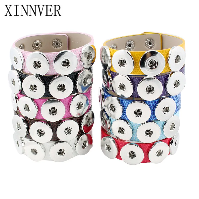 10 Colors Xinnver Snap PU Leather Bracelets 4 Button Snap Bracelet For Women Jewelry (Fit 18mm 20mm Snap)
10 Colors Xinnver Snap PU Leather Bracelets 4 Button Snap Bracelet For Women Jewelry (Fit 18mm 20mm Snap)