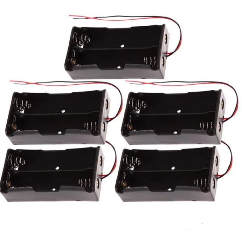 2018 Very cheap high quality 2*18650 Plastic Battery Holder 2 slots 18650 battery 3.7V Clip Box with Wire Leads DIY 5pcs/lot
2018 Very cheap high quality 2*18650 Plastic Battery Holder 2 slots 18650 battery 3.7V Clip Box with Wire Leads DIY 5pcs/lot