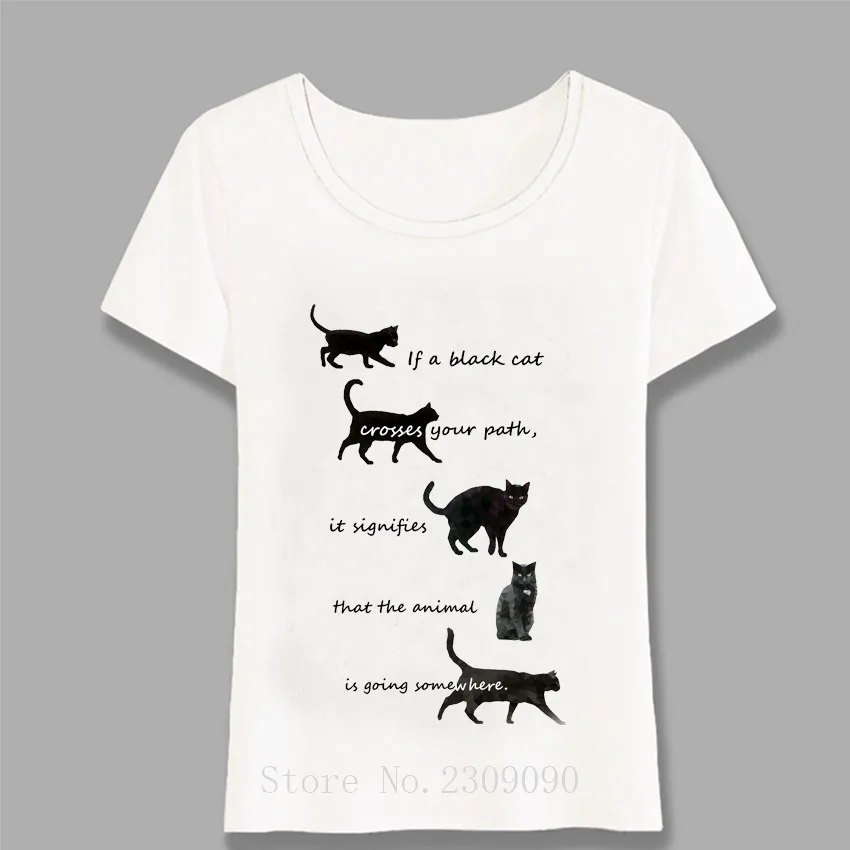 Novelty Black Cat Crossing Print T-Shirt Summer Fashion Women T Shirt Funny Animal Print Tops Female Casual Tees Harajuku
Novelty Black Cat Crossing Print T-Shirt Summer Fashion Women T Shirt Funny Animal Print Tops Female Casual Tees Harajuku