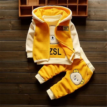 Baby Girls Clothing Sets Children Cartoon Bear Winter Cotton Fleece Wool Suit Warm Thicken 3 Pcs Set Baby Boys Girls Set
Baby Girls Clothing Sets Children Cartoon Bear Winter Cotton Fleece Wool Suit Warm Thicken 3 Pcs Set Baby Boys Girls Set