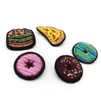 DIY New High quality 3D Hand embroidered badges FOOD/Bread/ Amband Brooch applique for Coat Trousers
DIY New High quality 3D Hand embroidered badges FOOD/Bread/ Amband Brooch applique for Coat Trousers