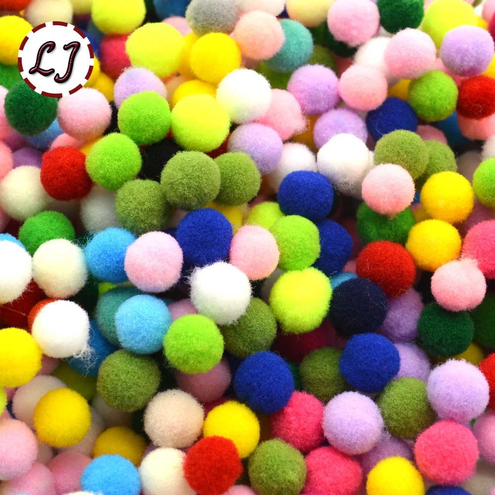 100pcs/lot 10mm mixed color polyester small pom pom ball for home garment party carft decoration children handmade DIY material
100pcs/lot 10mm mixed color polyester small pom pom ball for home garment party carft decoration children handmade DIY material