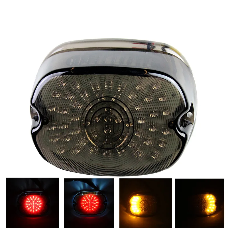 LED Rear Tail Light For Harley Touring Road King Dyna Glide Softail Sportster