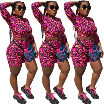 Women Sexy Leopard Print Two Piece Sets Summer Crop Top And Pants Fitness Suit Shorts Slim Outfits Casual Tracksuit
Women Sexy Leopard Print Two Piece Sets Summer Crop Top And Pants Fitness Suit Shorts Slim Outfits Casual Tracksuit