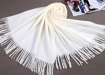 White New Large Long Cashmere Pashminas Craves Europe and America Winter Women's Shawl Scarf Warm Wrap Multicolor S300-16
White New Large Long Cashmere Pashminas Craves Europe and America Winter Women's Shawl Scarf Warm Wrap Multicolor S300-16