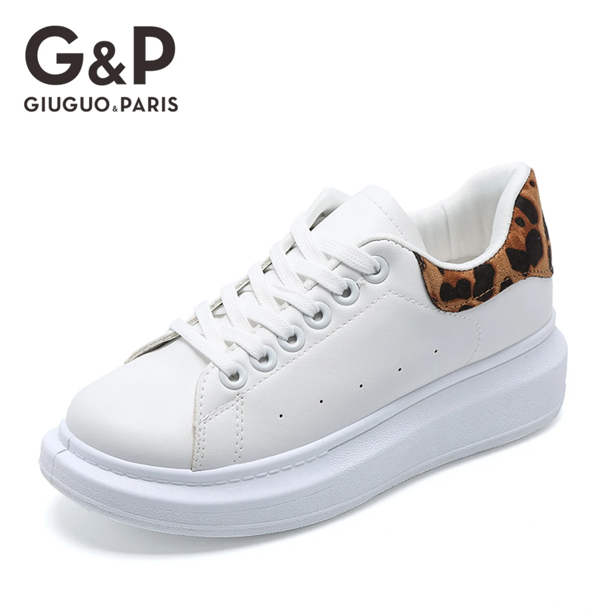 White Leopard Sneaker Women 2019 Platform Flats Shoes Comfortable Chunky Heels Genuine PU Leather with Suede
White Leopard Sneaker Women 2019 Platform Flats Shoes Comfortable Chunky Heels Genuine PU Leather with Suede