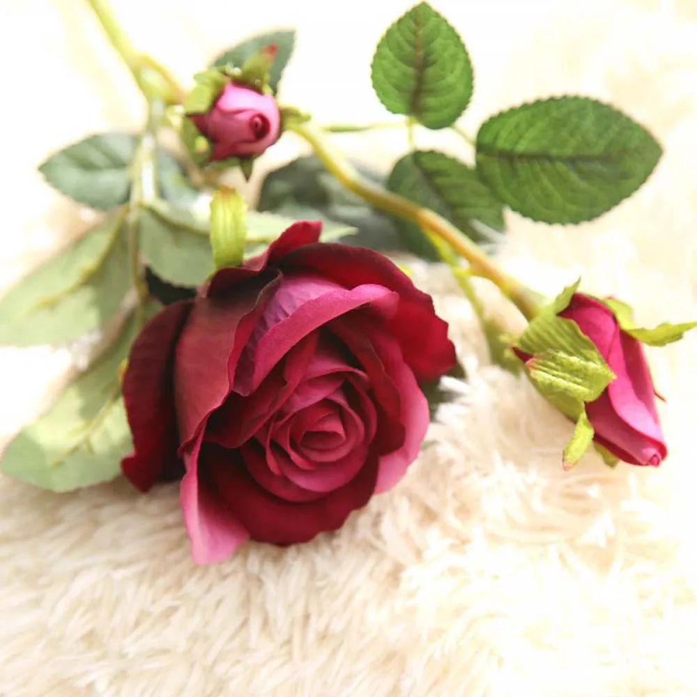 Artificial Fake Roses Flannel Flower Bridal Bouquet Wedding Party Home Decor
Artificial Fake Roses Flannel Flower Bridal Bouquet Wedding Party Home Decor