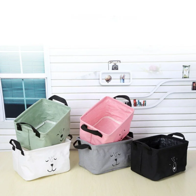 Storage Baskets DIY Office Desktop Organize Folding Linen Toy Storage Box Pastoral Jewelry Makeup Organizer
Storage Baskets DIY Office Desktop Organize Folding Linen Toy Storage Box Pastoral Jewelry Makeup Organizer