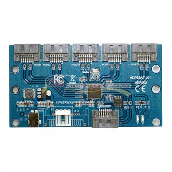 SATA 1 to 5 Hub PM Router Port Multiplier Riser Card Splitter Storage Adapter JMB321 chipset cy
SATA 1 to 5 Hub PM Router Port Multiplier Riser Card Splitter Storage Adapter JMB321 chipset cy