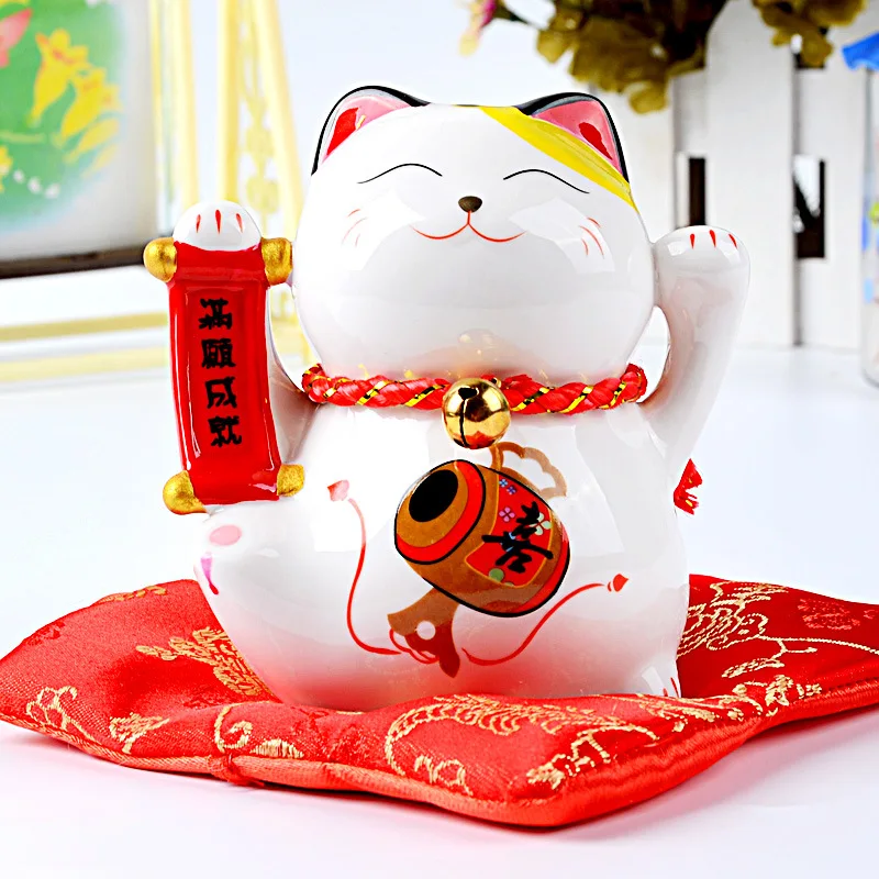 Ceramic Lucky Cat Money Box Maneki Neko Kitten Ornament Creative Cute Cat Animal Figurines Crafts Home Desktop Decoration R1895
Ceramic Lucky Cat Money Box Maneki Neko Kitten Ornament Creative Cute Cat Animal Figurines Crafts Home Desktop Decoration R1895