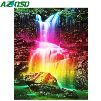 AZQSD Diamond Painting Waterfall Cross Stitch Diamond Embroidery Scenery Rhinestones Pictures Needlework Diamond Art Gift
AZQSD Diamond Painting Waterfall Cross Stitch Diamond Embroidery Scenery Rhinestones Pictures Needlework Diamond Art Gift