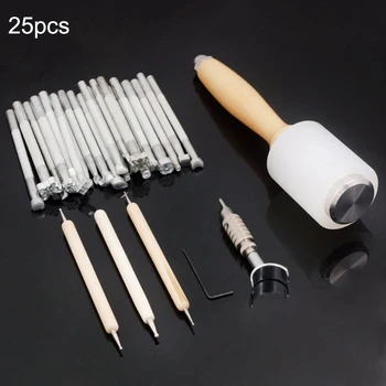 25PCS Leather Sewing set Leather Sewing Tools Kit Stitching Carving Working Sewing Saddle Grover leather stamping Sewing craft
25PCS Leather Sewing set Leather Sewing Tools Kit Stitching Carving Working Sewing Saddle Grover leather stamping Sewing craft