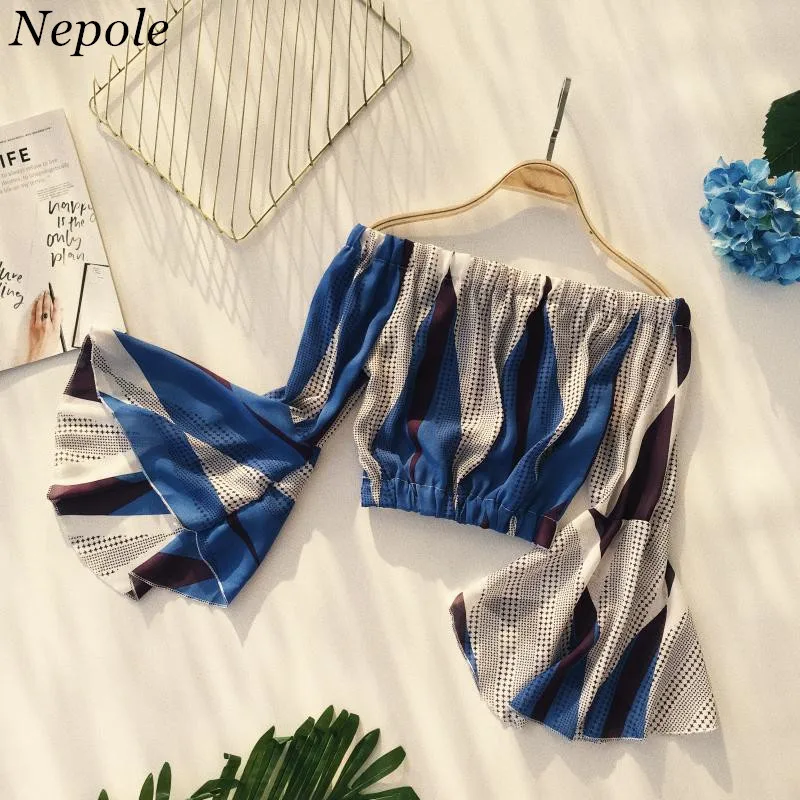 Neploe Bohemia Slash Neck Stripped Grace Shirt 2019 Spring Summer Fashion Flare Sleeves Top Short Vintage Women Chic Blusa 69294
Neploe Bohemia Slash Neck Stripped Grace Shirt 2019 Spring Summer Fashion Flare Sleeves Top Short Vintage Women Chic Blusa 69294