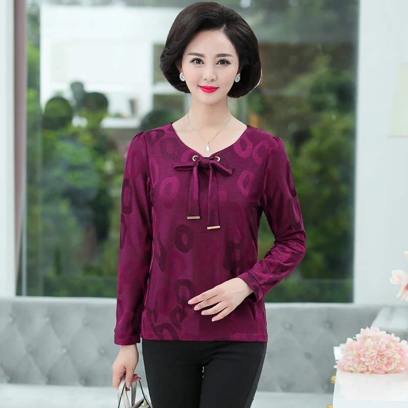 Casuual Loose Top Pullover For Women 2019 Spring Autumn New Mother Long Sleeves T-shirt Plus Size O-Neck Printed Bottoming Shirt
Casuual Loose Top Pullover For Women 2019 Spring Autumn New Mother Long Sleeves T-shirt Plus Size O-Neck Printed Bottoming Shirt