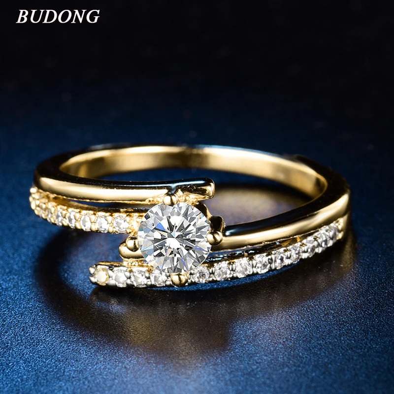 BUDONG Unique Stylish Rings Micro Zircons Paved Luxury Infinity Shining Finger Ring Fashion Women Ring Jewelry XUR596
BUDONG Unique Stylish Rings Micro Zircons Paved Luxury Infinity Shining Finger Ring Fashion Women Ring Jewelry XUR596