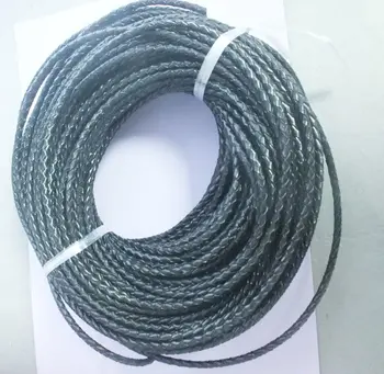 50Meter/lot 4mm Round Black Braided Real Leather Cord For Jewelry Beading Craft Sell By Fine Jewelry
50Meter/lot 4mm Round Black Braided Real Leather Cord For Jewelry Beading Craft Sell By Fine Jewelry