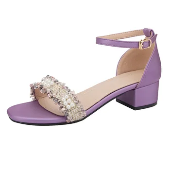 Elegant Ladies High Heels Women Summer Shoes Open toed Casual Woman Shoes Fashion Brand Women Sandals Middle Heel 4cm A1600
Elegant Ladies High Heels Women Summer Shoes Open toed Casual Woman Shoes Fashion Brand Women Sandals Middle Heel 4cm A1600