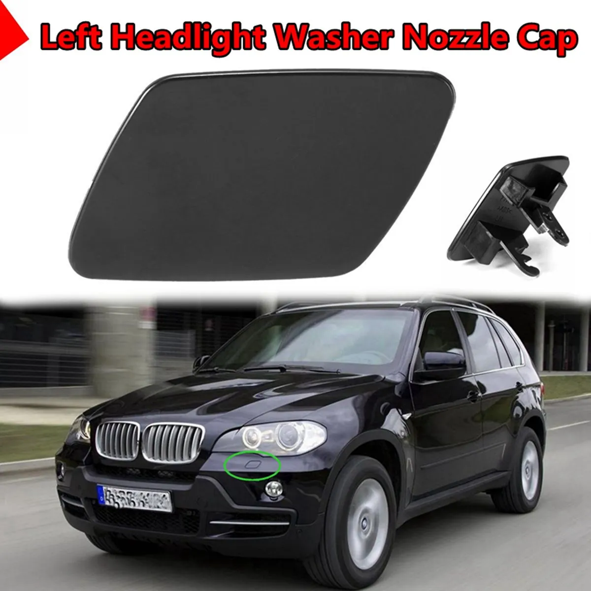 Car Replacement Left Side Front Headlight Washer Nozzle Cover Cap For BMW X5 E70 07-11 51657199142
Car Replacement Left Side Front Headlight Washer Nozzle Cover Cap For BMW X5 E70 07-11 51657199142