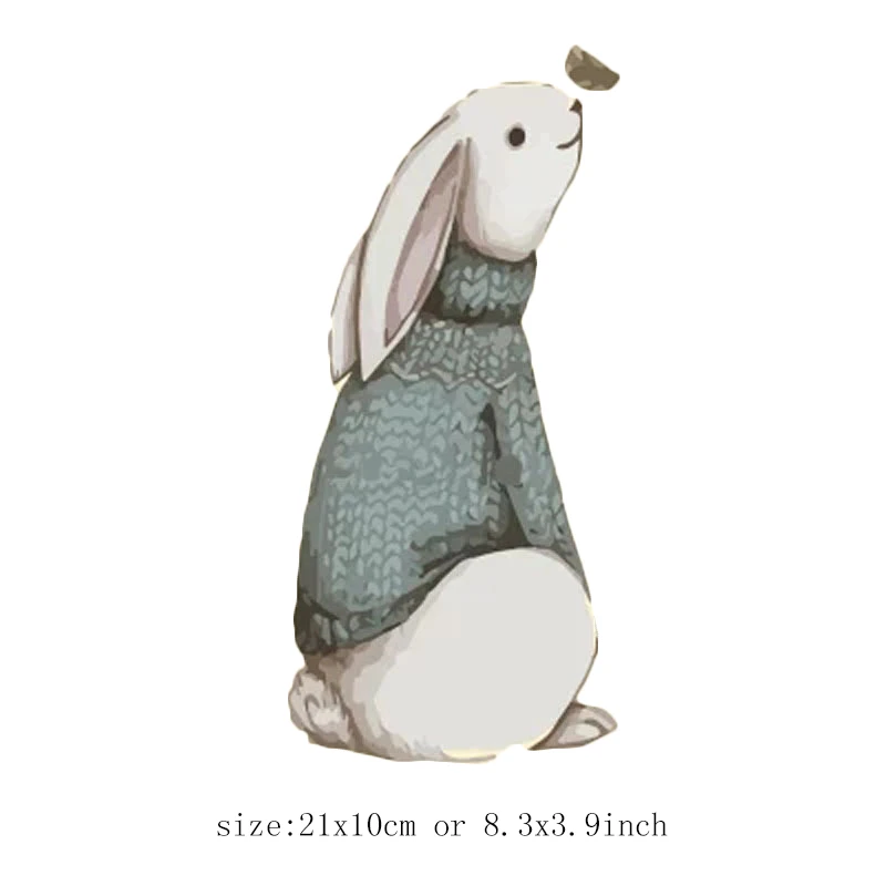 Rabbit Clothes Patch Washable Patches for Clothing Clothes Ironing Applique for T-shirt Household Iron-on Heat Transfer Patches
Rabbit Clothes Patch Washable Patches for Clothing Clothes Ironing Applique for T-shirt Household Iron-on Heat Transfer Patches