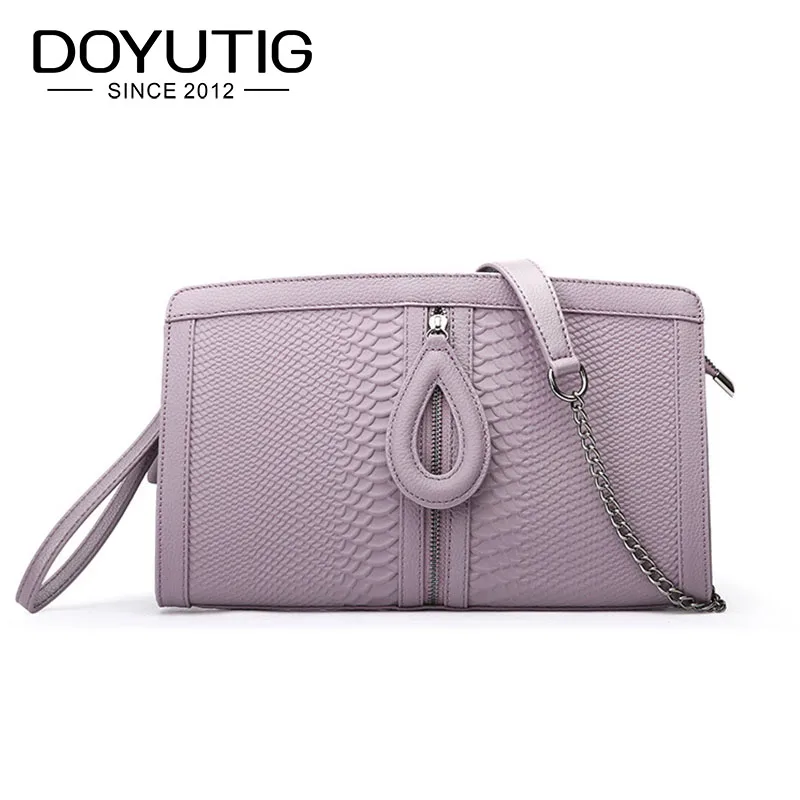 DOYUTIG Women's Envelope Evening Clutch Bags Crocodile Pattern Female Genuine Leather Shoulder Bags Luxury Lady Day Cluthes A186
DOYUTIG Women's Envelope Evening Clutch Bags Crocodile Pattern Female Genuine Leather Shoulder Bags Luxury Lady Day Cluthes A186
