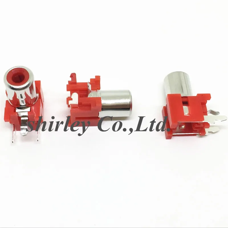 5PCS RCA socket 3pins AV core PCB soldering audio video socket lotus seat AV-8.4-9 connector red
5PCS RCA socket 3pins AV core PCB soldering audio video socket lotus seat AV-8.4-9 connector red