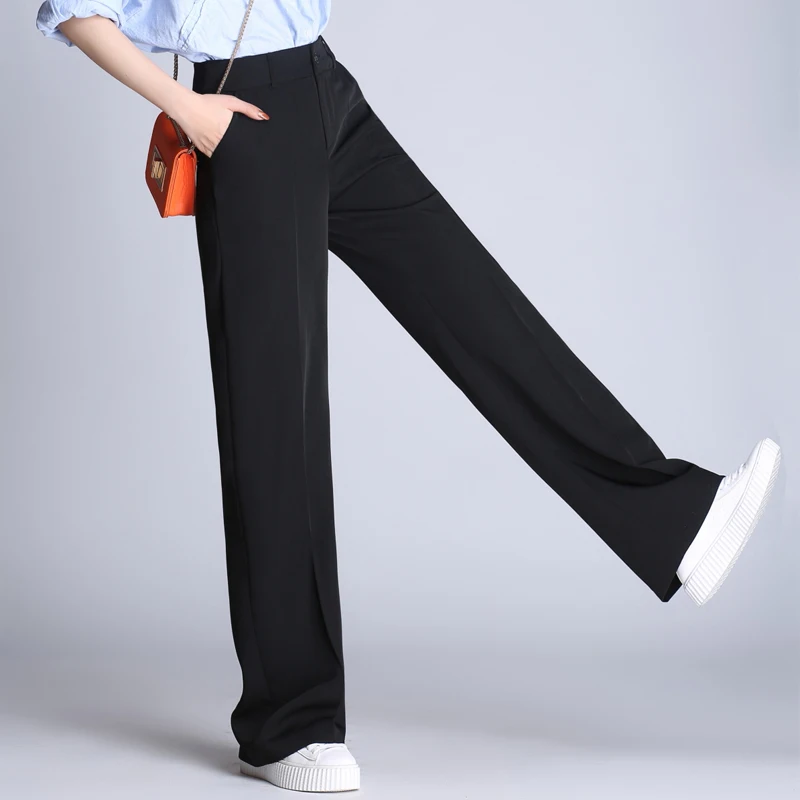 Foxmertor 2019 New Women Straight Wide Leg Pants Elegant High Waist Female Solid Color Plus Size Long Large Pants Slim Trousers
Foxmertor 2019 New Women Straight Wide Leg Pants Elegant High Waist Female Solid Color Plus Size Long Large Pants Slim Trousers