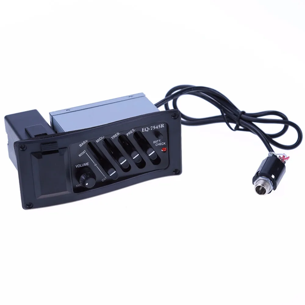 4 Band Acoustic Guitar Preamp Amplifier EQ 7545R Pickup 6.5MM Output Musical Stringed Instruments Guitar Parts & Accessories
4 Band Acoustic Guitar Preamp Amplifier EQ 7545R Pickup 6.5MM Output Musical Stringed Instruments Guitar Parts & Accessories