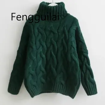 Women Turtleneck Sweaters Autumn Winter 2019 Pull Jumpers European Casual Twist Warm Sweaters Female oversized sweater Pull
Women Turtleneck Sweaters Autumn Winter 2019 Pull Jumpers European Casual Twist Warm Sweaters Female oversized sweater Pull