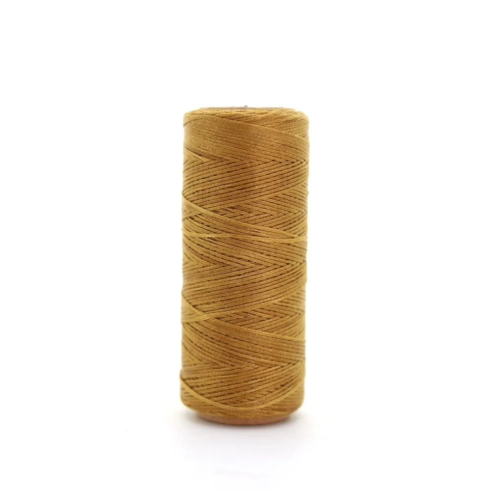 waxed thread 0.8mm yellow beige 1