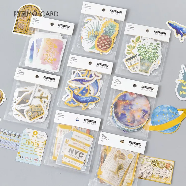 24Pcs/lot Creative Golden Animals Plants Decoration Sticker Diy Ablum Diary Scrapbooking Label Sticker Stationery School Supply
24Pcs/lot Creative Golden Animals Plants Decoration Sticker Diy Ablum Diary Scrapbooking Label Sticker Stationery School Supply
