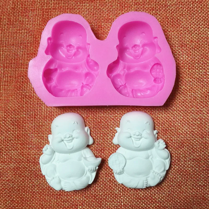 1396 TILLWELL 3D Laughing Buddha monk Silicone molds handmade Buddha statue mould resin clay 3D Buddha candle soap making mold
1396 TILLWELL 3D Laughing Buddha monk Silicone molds handmade Buddha statue mould resin clay 3D Buddha candle soap making mold