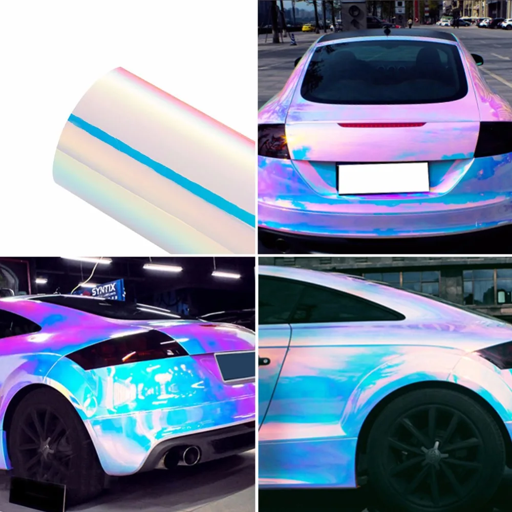 135*30CM Chameleon Car Stickers Color Change Chrome Vinyl Film Laser Plating Car Wrap Sticker Decal Air Release Film
135*30CM Chameleon Car Stickers Color Change Chrome Vinyl Film Laser Plating Car Wrap Sticker Decal Air Release Film