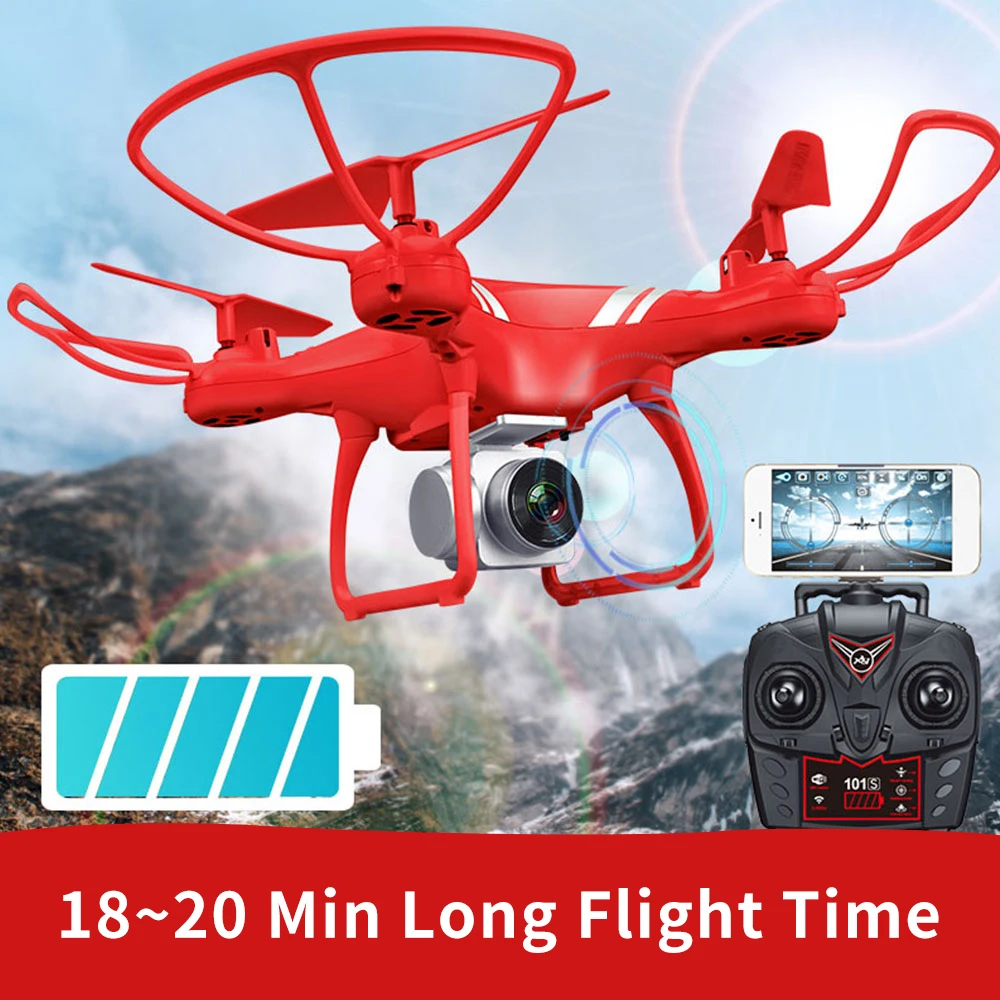 KY101S Long Flight Time RC Drone WIFI FPV With Wide Angle HD Camera Altitude Hold Headless RC Quadcopter Drone VS JJRC H36
KY101S Long Flight Time RC Drone WIFI FPV With Wide Angle HD Camera Altitude Hold Headless RC Quadcopter Drone VS JJRC H36