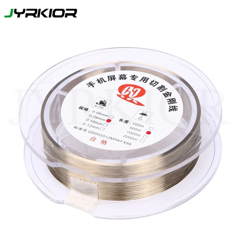 0.05 / 0.06 / 0.08 / 0.1mm Gold Molybdenum Wire LCD Cutting Glass Of Separation Line for iPhone Samsung Mobile Phone Repair
0.05 / 0.06 / 0.08 / 0.1mm Gold Molybdenum Wire LCD Cutting Glass Of Separation Line for iPhone Samsung Mobile Phone Repair