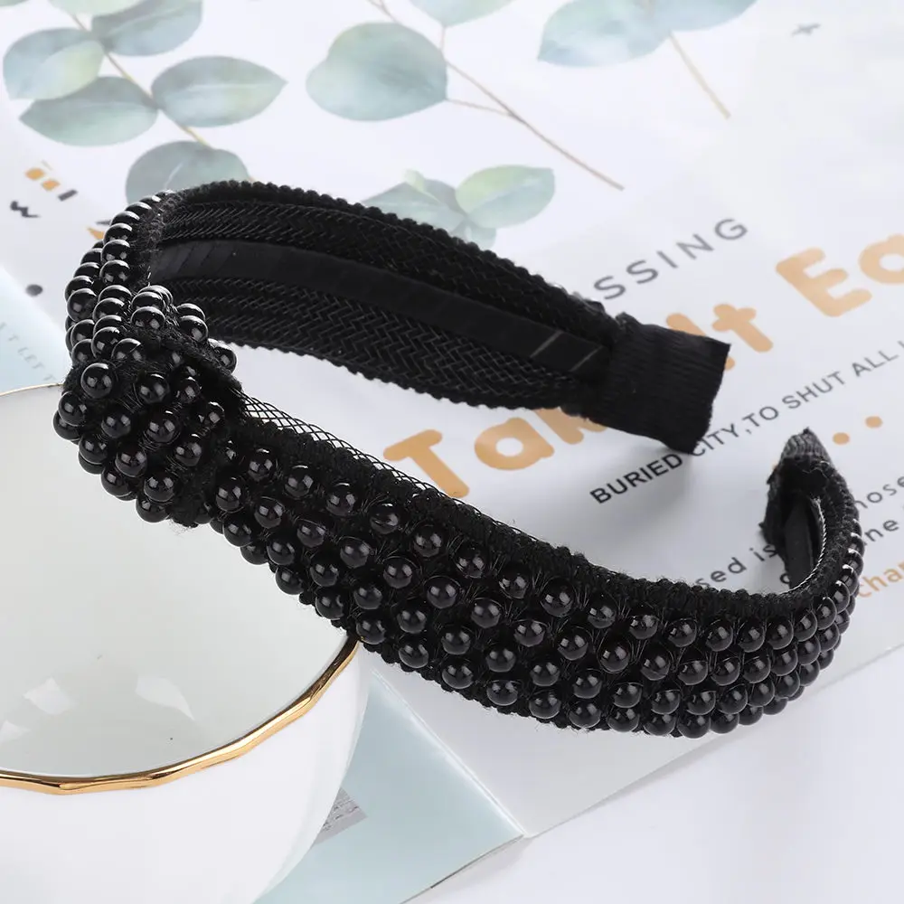 AWAYTR Black White Pearl Headbands for Women Cross Tie Hairbands Spanish Style Headwear Headband Knitted Hair Accessories
AWAYTR Black White Pearl Headbands for Women Cross Tie Hairbands Spanish Style Headwear Headband Knitted Hair Accessories
