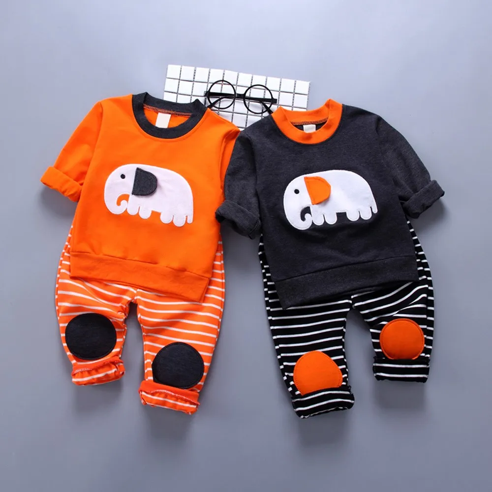 MUQGEW Fashion Kids Winter Clothes Baby Girls Boys Clothing Set 2PCs Cartoon Elephant Tops Stripe Pants Set Outfits roupa infant
MUQGEW Fashion Kids Winter Clothes Baby Girls Boys Clothing Set 2PCs Cartoon Elephant Tops Stripe Pants Set Outfits roupa infant
