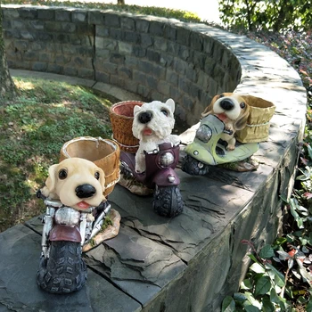 Resin Mini Dog Puppy Bonsai Miniature Figurines Flowerpot Terrarium Planter Garden Decoration Animal Micro Landscape Ornaments
Resin Mini Dog Puppy Bonsai Miniature Figurines Flowerpot Terrarium Planter Garden Decoration Animal Micro Landscape Ornaments