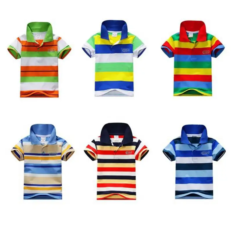 1-7 Years Baby T-shirt for boy Kids Casual Striped Shirt Tops Summer Toddler Boys Colorful Shirts for Children
1-7 Years Baby T-shirt for boy Kids Casual Striped Shirt Tops Summer Toddler Boys Colorful Shirts for Children