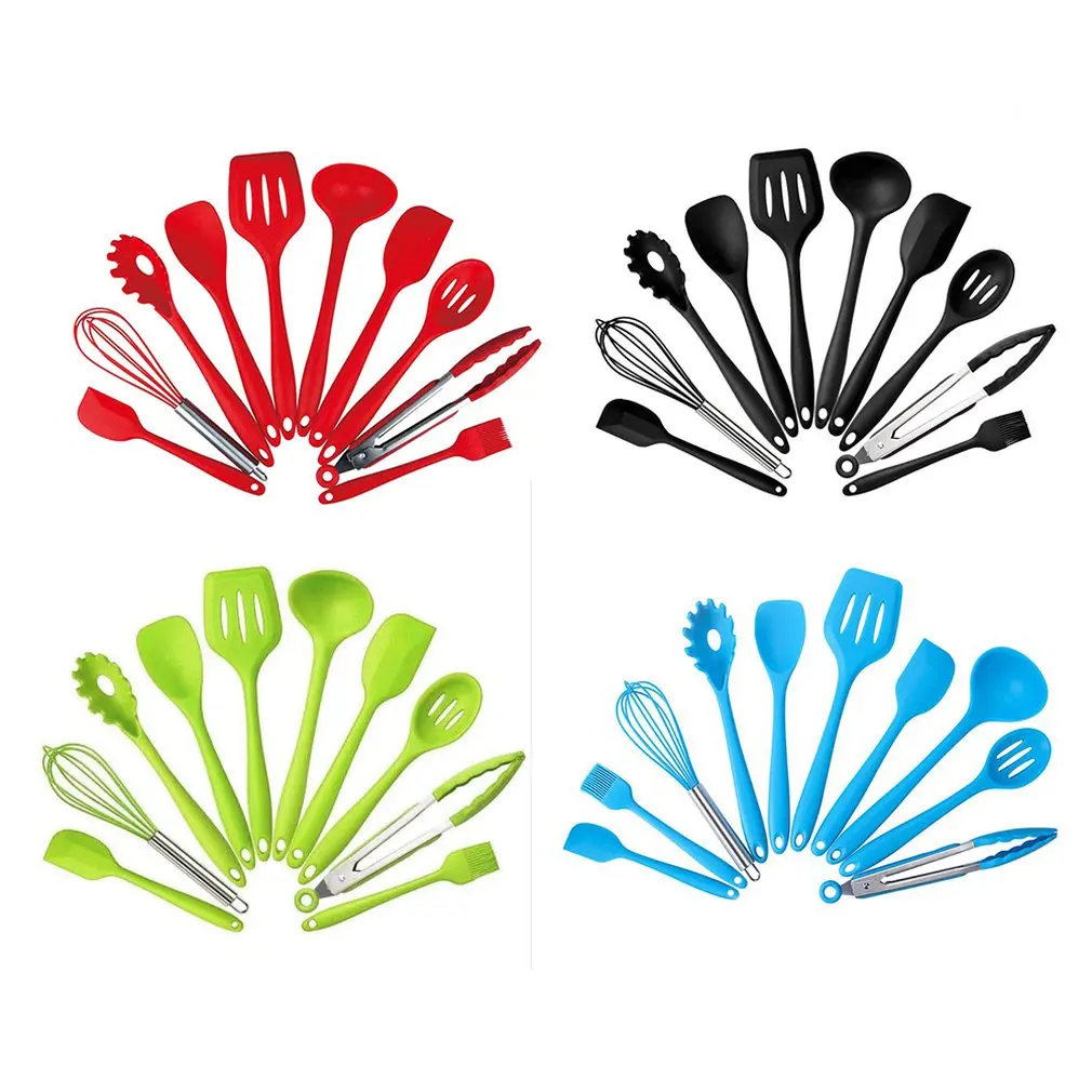 Non-Stick Shovel Colander Spoon Egg Beater Kitchenware Set Silicone Kitchenware Set 10 Kitchen Tools
Non-Stick Shovel Colander Spoon Egg Beater Kitchenware Set Silicone Kitchenware Set 10 Kitchen Tools