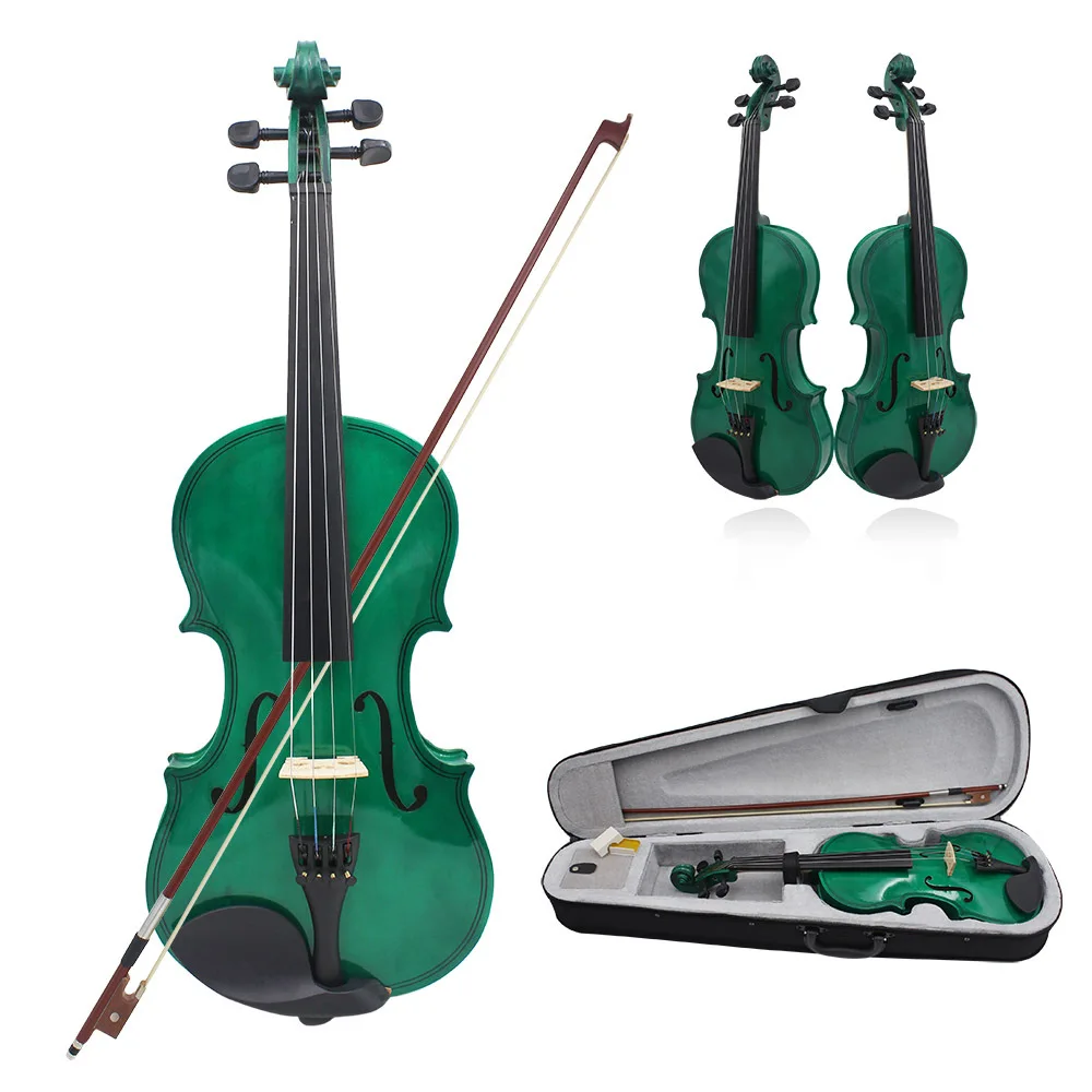 Solid wood violin 4/4 adult beginner Handmade green violino Professional Instruments violin case bow rosin Parts Accessories
Solid wood violin 4/4 adult beginner Handmade green violino Professional Instruments violin case bow rosin Parts Accessories