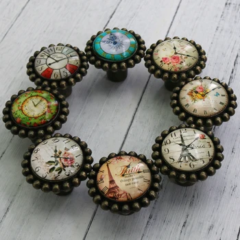 1X Clock Pattern Metal Door Handles American Antique Furniture Handles Drawer Pulls Kitchen Cabinet Knobs and Handles 
1X Clock Pattern Metal Door Handles American Antique Furniture Handles Drawer Pulls Kitchen Cabinet Knobs and Handles