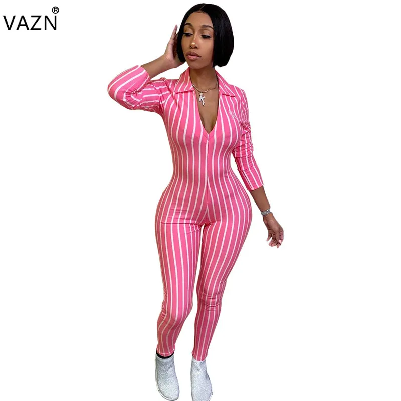 VAZN Spring 2019 High Quality Women Striped Long Jumpsuits Sexy V-Neck Full Sleeve Jumpsuits Ladies Hollow Out Jumpsuits FNN8192
VAZN Spring 2019 High Quality Women Striped Long Jumpsuits Sexy V-Neck Full Sleeve Jumpsuits Ladies Hollow Out Jumpsuits FNN8192