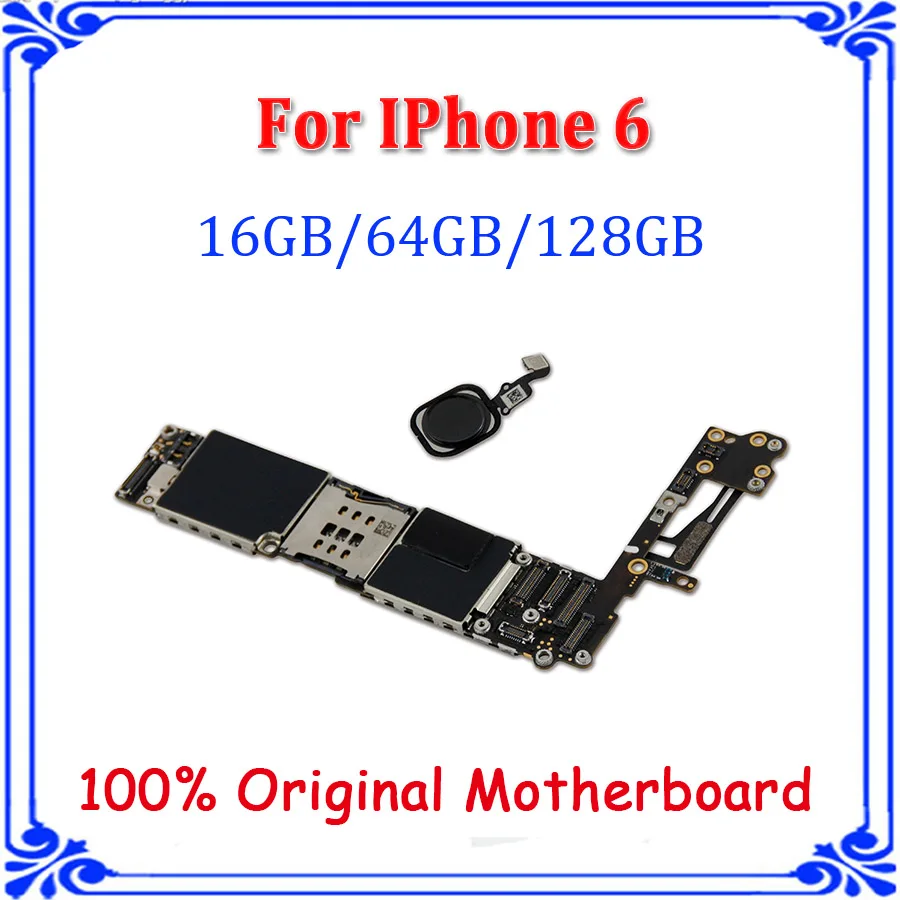 Whole Logic board, for iphone 6 4.7inch Black with Touch ID IOS Installed original motherboard 16GB 32GB 64GB 128GB black button
Whole Logic board, for iphone 6 4.7inch Black with Touch ID IOS Installed original motherboard 16GB 32GB 64GB 128GB black button