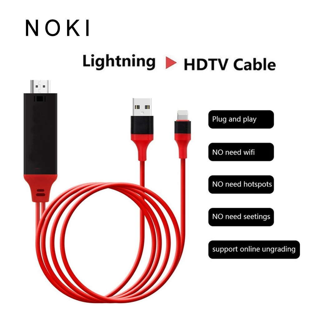MSCE 1.8M 8 Pin to HDMI Male Cable HD 1080P HDMI Converter Adapter Cable USB Cable for HDTV TV Digital AV for iPhone 7/8/7P/8P
MSCE 1.8M 8 Pin to HDMI Male Cable HD 1080P HDMI Converter Adapter Cable USB Cable for HDTV TV Digital AV for iPhone 7/8/7P/8P
