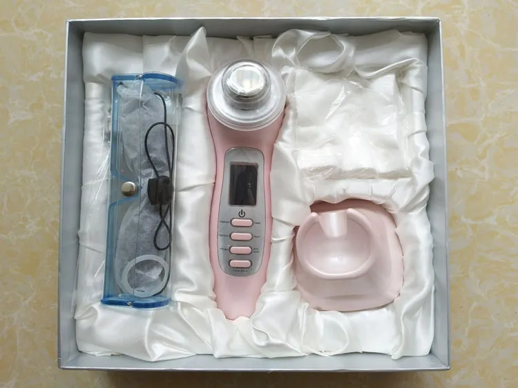 3MHZ Ultrasonic High Frequency Vibration Galvanic Photon Microcurrent Face Firming Lifting Skin Tightening Facial Beauty Machine 7