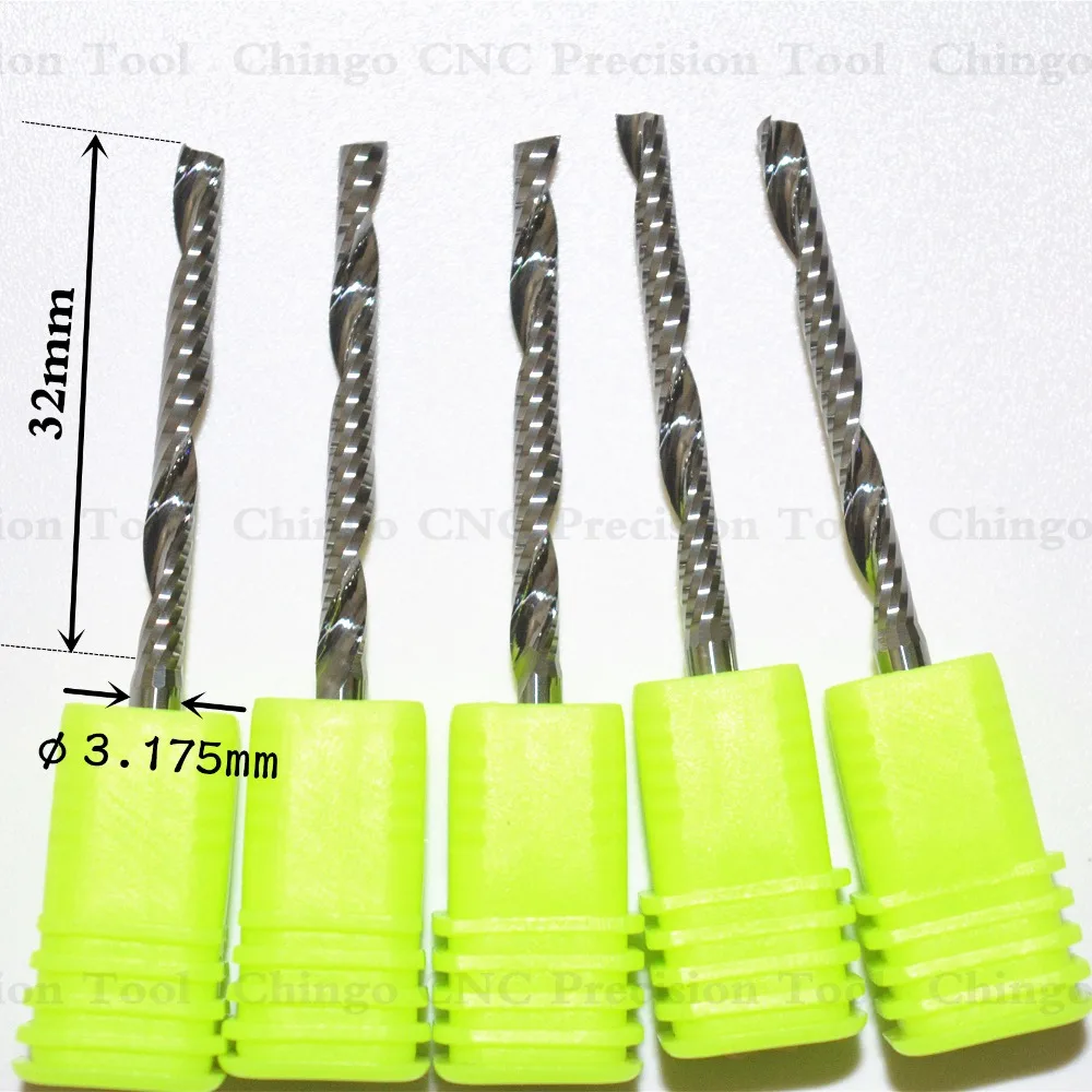 3.175mm*32mm-10pcs,CNC wood tool,solid carbide End Mill,woodworking insert router bit,Class-A 1 flute end mill,MDF,PVC,Acrylic
3.175mm*32mm-10pcs,CNC wood tool,solid carbide End Mill,woodworking insert router bit,Class-A 1 flute end mill,MDF,PVC,Acrylic