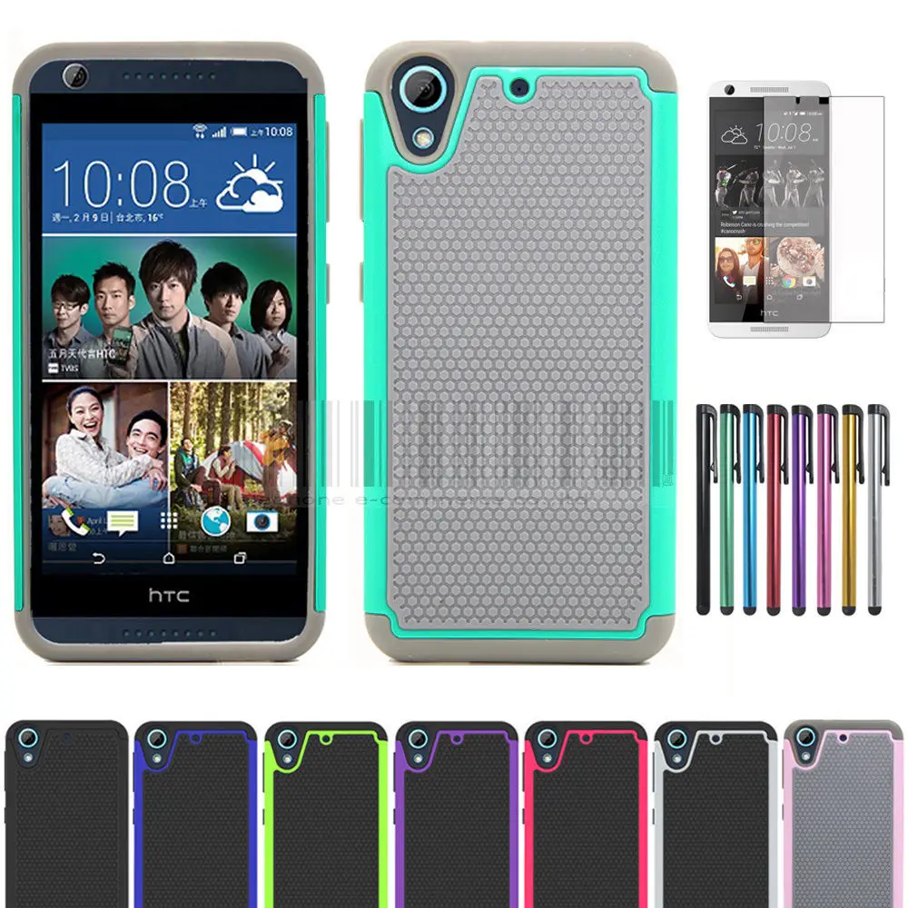 Hybrid Armor Heavy Duty Impact Silicone Hard Case Cove With/Without Stylus+Films for HTC Desire 626 626G 626G+ 626S 626W
Hybrid Armor Heavy Duty Impact Silicone Hard Case Cove With/Without Stylus+Films for HTC Desire 626 626G 626G+ 626S 626W